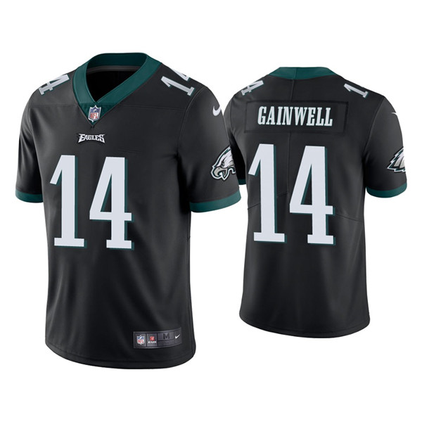 Men's Black Philadelphia Eagles #14 Kenneth Gainwell Vapor Untouchable Limited Stitched Jersey